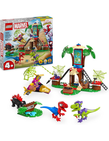 Lego 11200 Marvel. Spidey y Gobby: Batalla de Raptores en la Base de la Casa del Árbol. 143 piezas