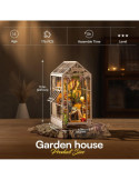 Robotime TGB06. Sujetalibros Flower House. Kit de construcción