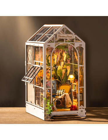 Robotime TGB06. Sujetalibros Flower House. Kit de construcción 2