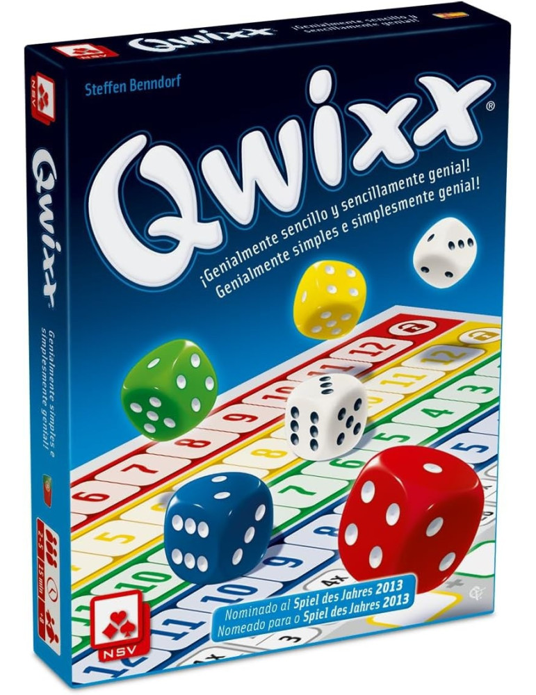 NSV. Juego de dados Qwixx. 2-5jug. +8 años
