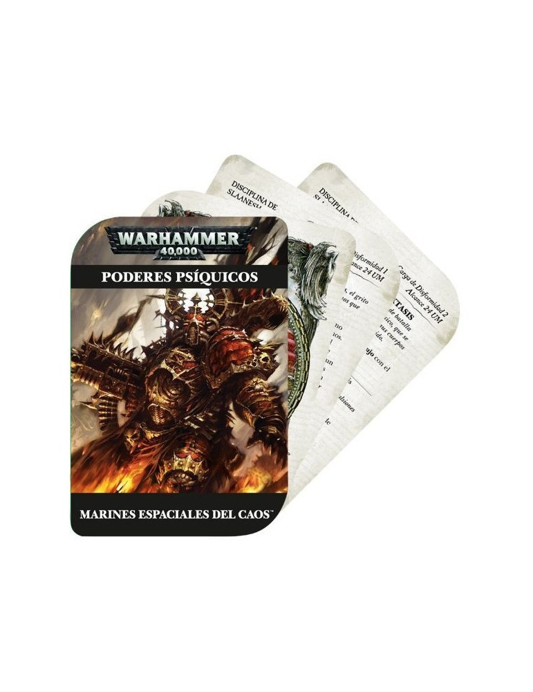 Warhammer 43-02-03. Baraja Poderes Psiquicos Marines Espaciales del Caos