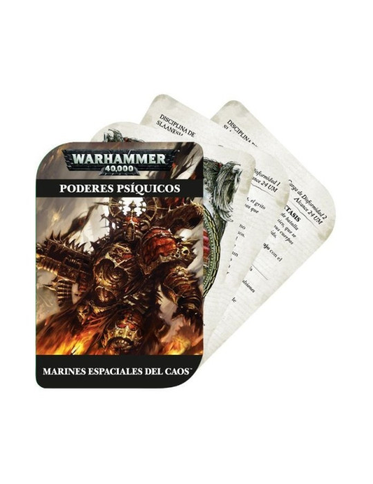 Warhammer 43-02-03. Baraja Poderes Psiquicos Marines Espaciales del Caos
