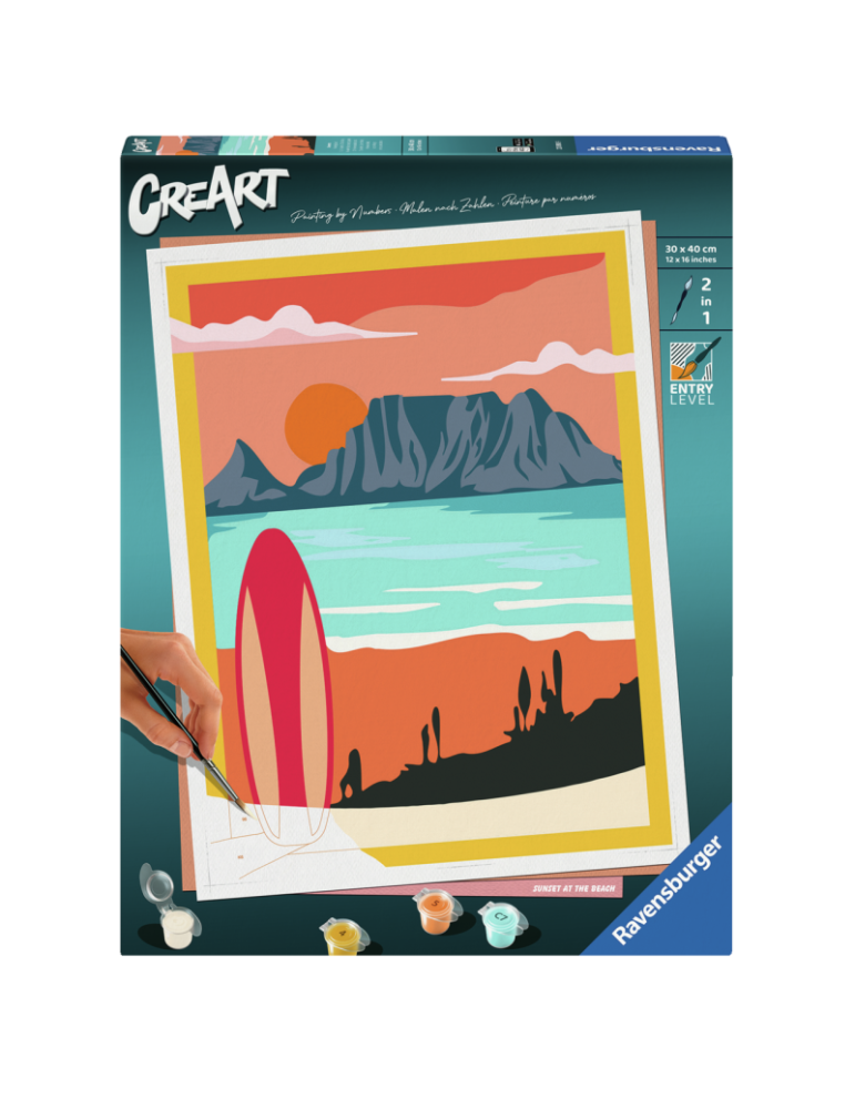 Ravensburger 23898. CreArt Premium Serie. Puesta de Sol. 30x40cm
