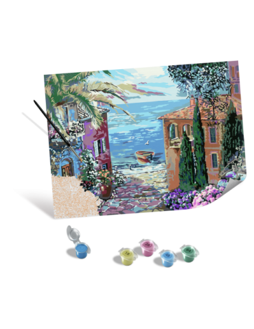 Ravensburger 23913. CreArt Canva Serie. Paisaje Mediterráneo. 30x40cm 2