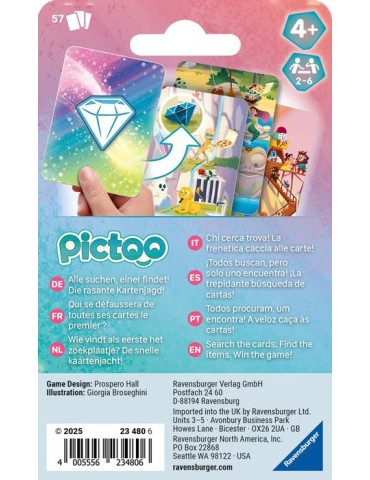 Ravensburger 23480. Juego de cartas Pictoo. Fantasy. 2-6jg +4 años 2