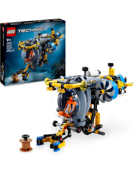Lego 42201 Technic. Submarino de Aguas Profundas. 413 piezas. Más de 9 años