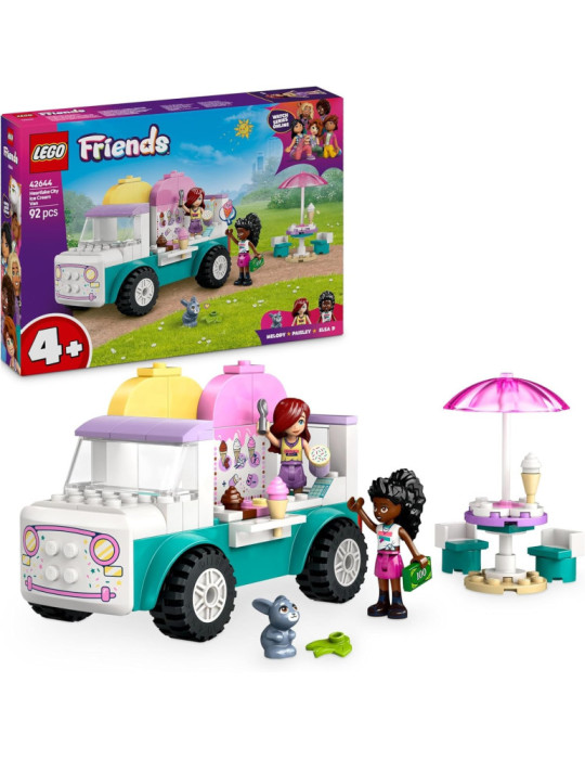 Lego 42644 Friends. Camión de los Helados de Heartlake City. 92 piezas. Más de 4 años