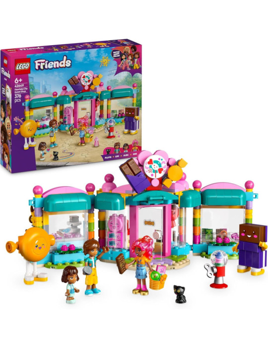 Lego 42649 Friends. Tienda de Golosinas de Heartlake City. 376 piezas. Más de 6 años