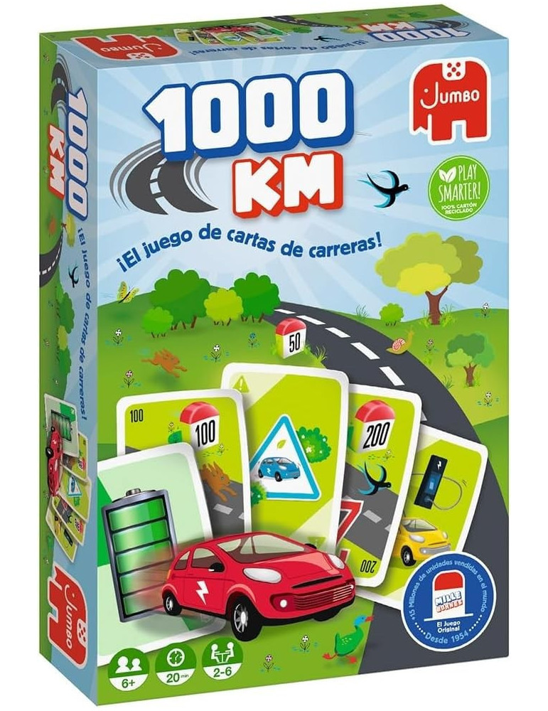 Diset 19941. Juego de cartas 1000KM. +6 De 2 a 6jg