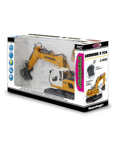 Jamara 405060. Excavadora Liebherr R936 de Escala 1:20. Emisora de 2,4GHz 2