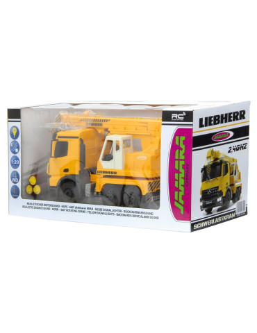 Jamara 405034. Grúa pesada Mercedes-Benz Arocs Liebherr de Escala 1:20. Emisora de 2,4GHz 2