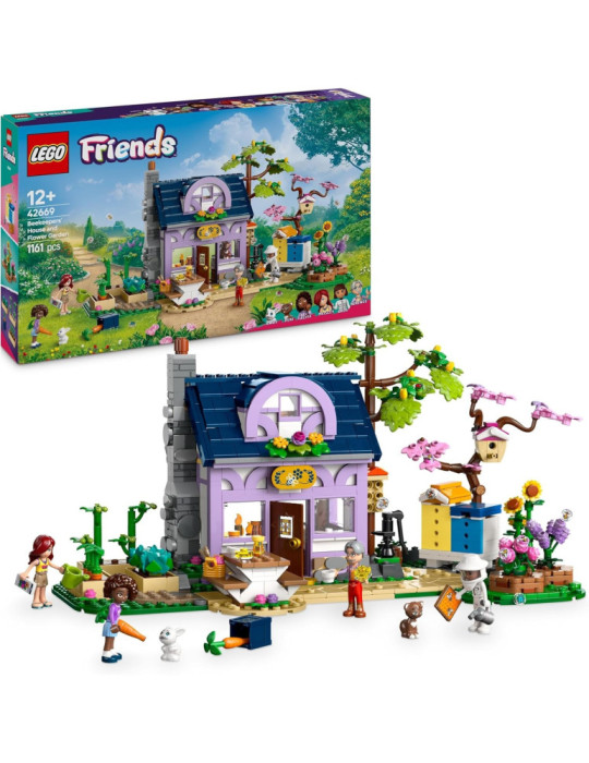 Lego 42669 Friends. Casa de los Apicultores y Jardín de Flores. Más de 12 años. 1161 piezas