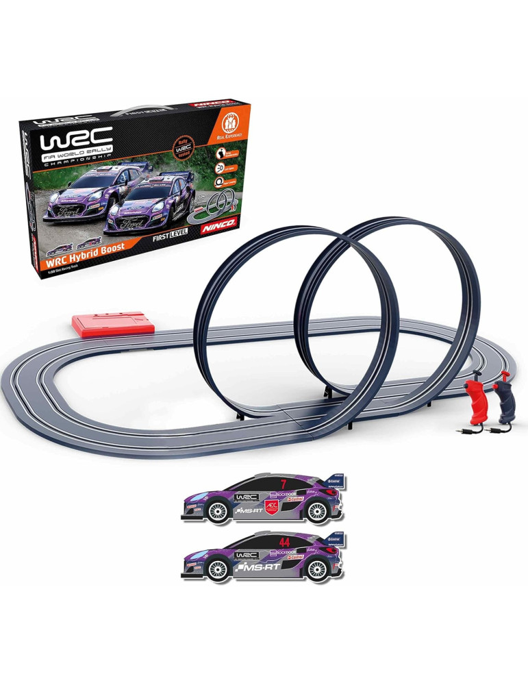 Ninco 91019. Circuito Slot 1/50. WRC Hybrid Boost. Recorrido de 320mm