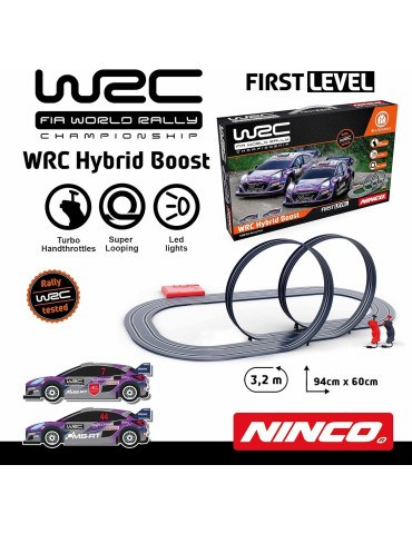 Ninco 91019. Circuito Slot 1/50. WRC Hybrid Boost. Recorrido de 320mm 2