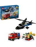 Lego 60462 City. Remix: Helicóptero, Camión de Bomberos y Submarino. Más de 7 años. 874 piezas