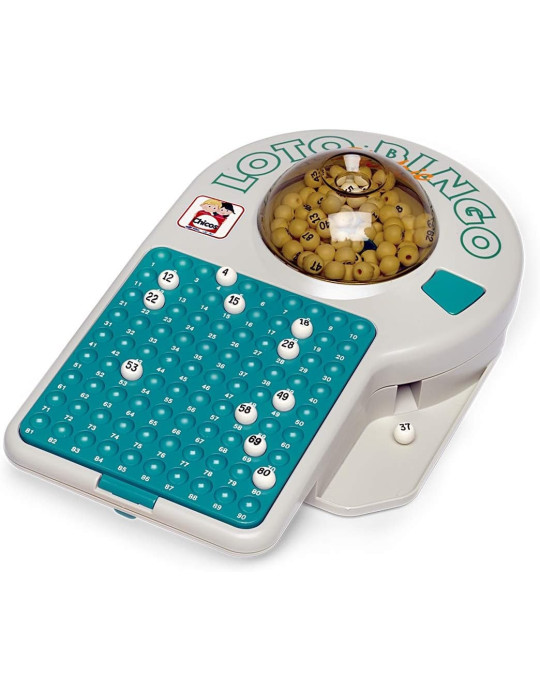 Chico 22302 Juego de Bingo Electrónico. 24 cartones. 90 números