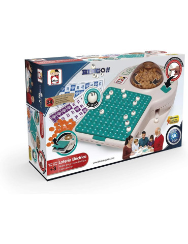 Chico 22302 Juego de Bingo Electrónico. 24 cartones. 90 números