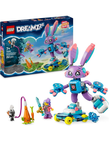 Lego 71490 DreamZZz. Izzie y Bunchurro el Conejo Jugón. Más de 7 años. 252 piezas