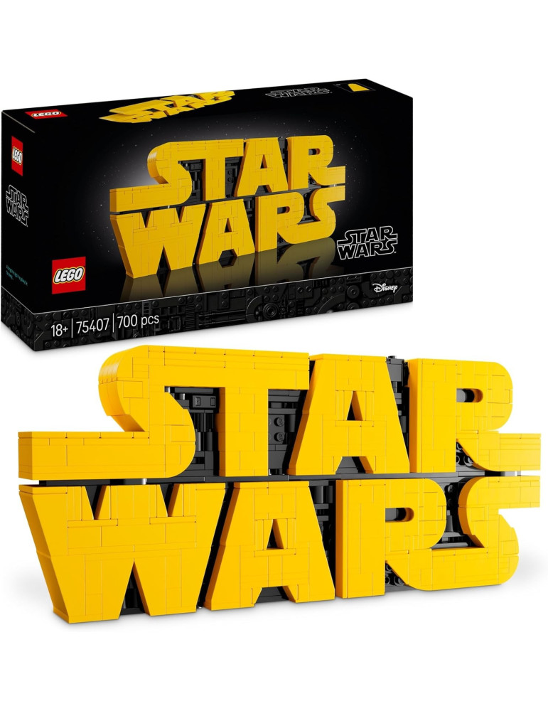 Lego 75407 Star Wars. Logotipo de Star Wars para Construir. +18 años. 700 Piezas
