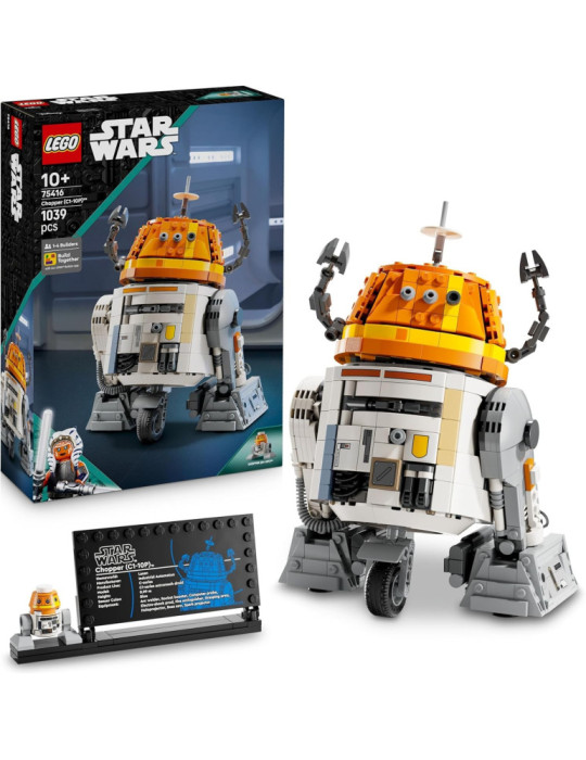 Lego 75416 Star Wars. Droide Astromecánico Chopper (C1-10P). +10 años. 1039 Piezas