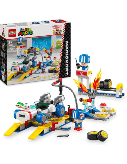 Lego 72035 Super Mario. Mario Kart: Garaje de Toad. +8 años. 390 Piezas
