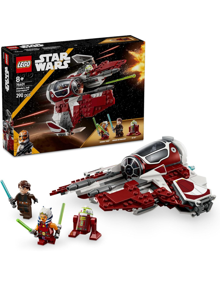 Lego 75401 Star Wars. Interceptor Jedi de Ahsoka. +8 años. 290 Piezas