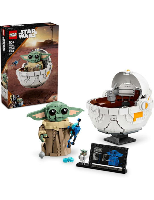 Lego 75403 Star Wars. Grogu con Aerocuna. +10 años. 1048 Piezas