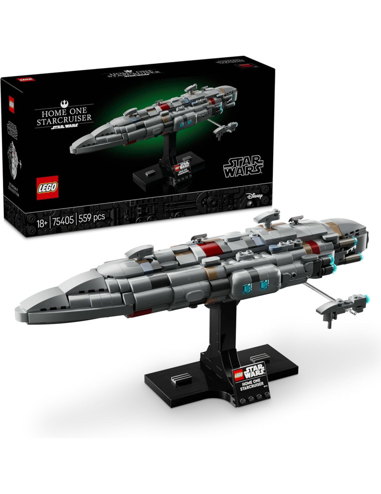 Lego 75405 Star Wars. Crucero Estelar Hogar Uno. +18 años. 559 Piezas