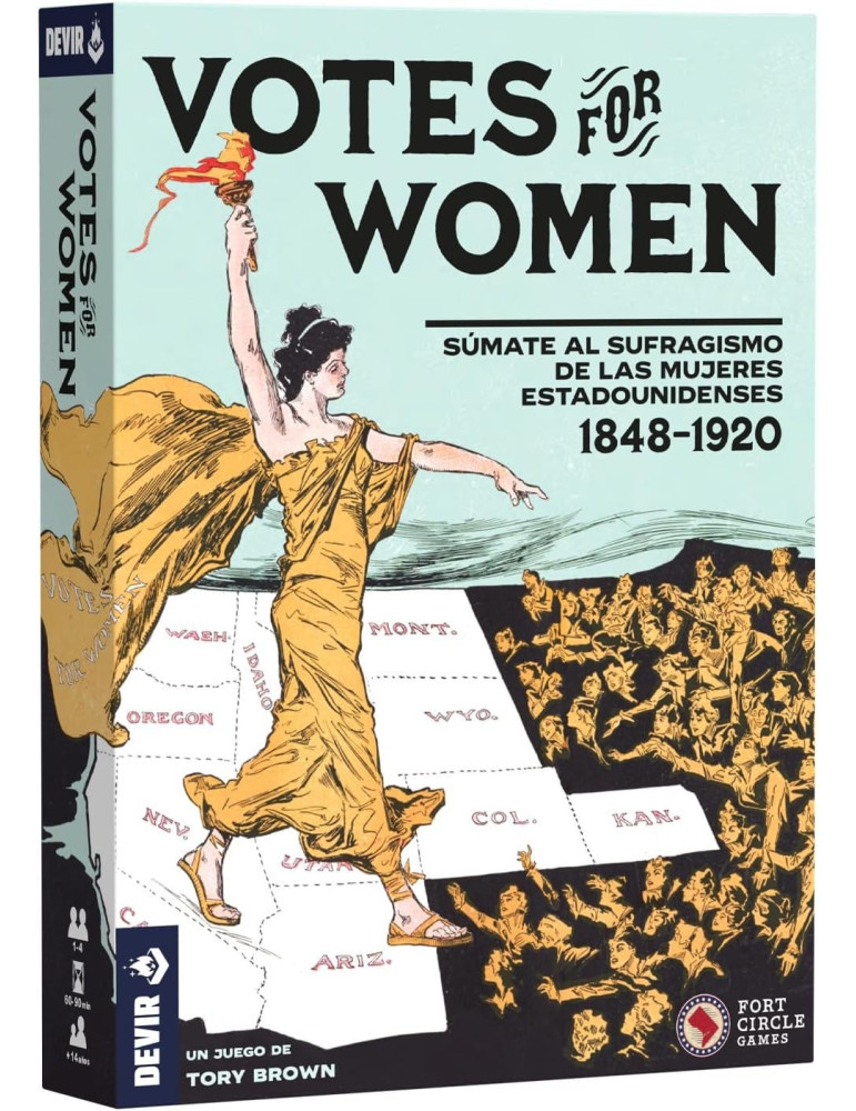 Devir BGVOTSP. Juego de mesa Votes for Women. 1-4 jug +14 años