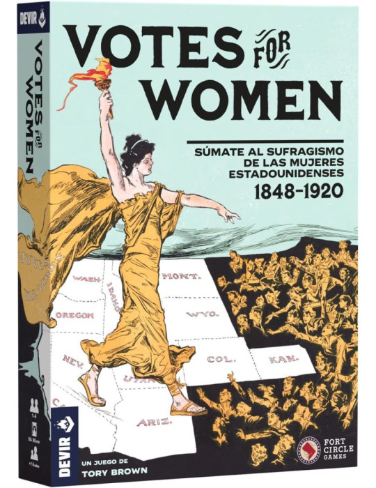 Devir BGVOTSP. Juego de mesa Votes for Women. 1-4 jug +14 años
