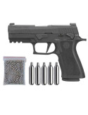 Pack Pistola perdigon Sig Sauer P320XCA Co2 4,5mm. Blowback. 29318/13275