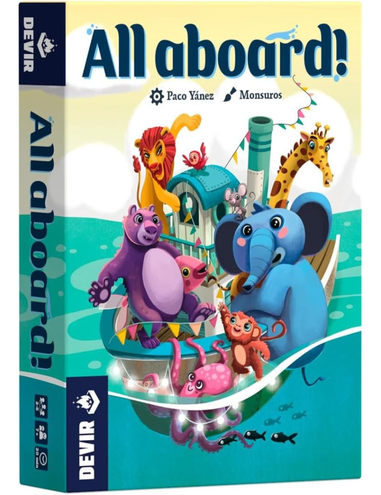 Devir BGALLML. Juego de cartas All aboard!. 2-5 jug +7 años
