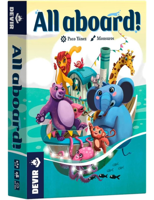 Devir BGALLML. Juego de cartas All aboard!. 2-5 jug +7 años