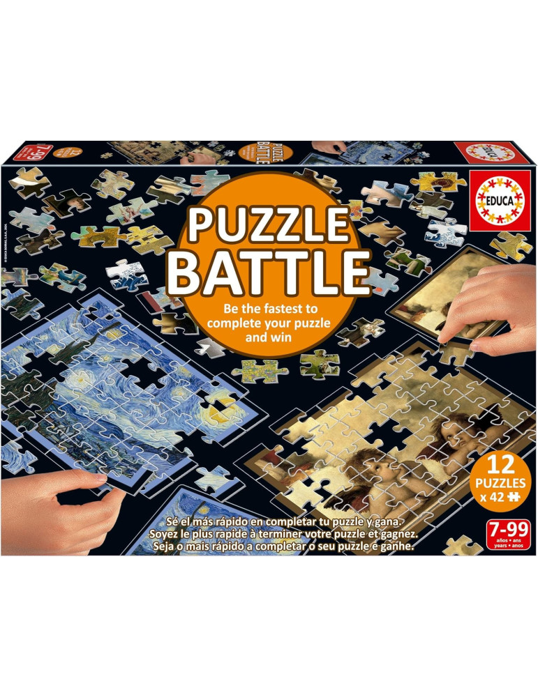 Educa 20122. Educa 20346. Puzzle Battle Art. 12 puzzles de 42 piezas