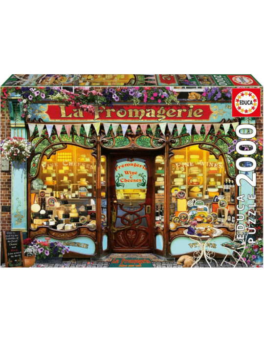 Educa 20264. Puzzle de 2000 piezas La Tienda de Quesos Finos. 96x68cm