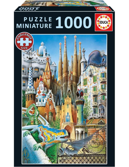 Educa 20376. Puzzle de 1000 piezas Gaudí Miniatura. 46x30cm