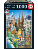 Educa 20376. Puzzle de 1000 piezas Gaudí Miniatura. 46x30cm