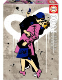 Educa 20180. Puzzle de 1000 piezas El Beso, TV Boy. 68x48cm