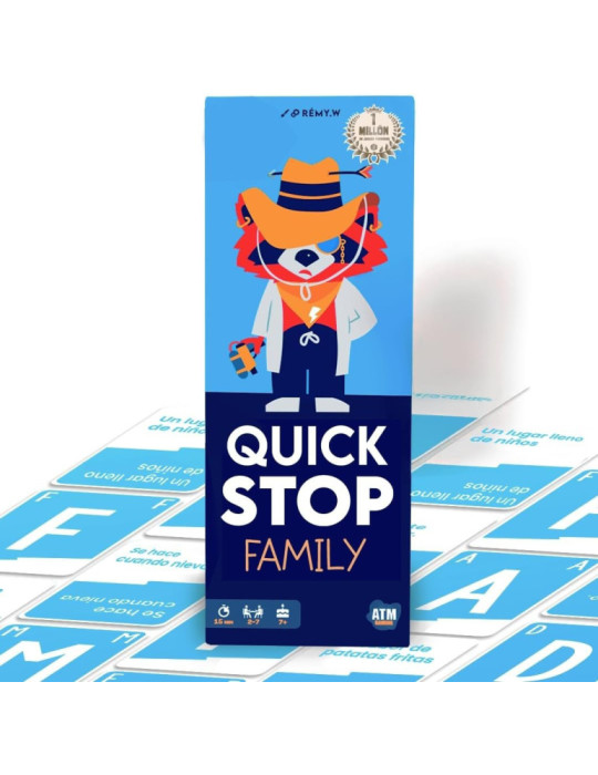 La Caja LCQF01ES. Juego de tablero Quick Stop Family. 2-7jug +6 años
