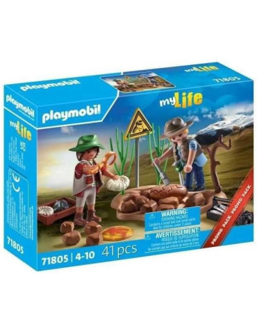 Playmobil 71805 MyLife. Excavación paleontológica. 4-10 años
