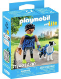 Playmobil 71740 MyLife. Corredor con Border Collie. 4-10 años