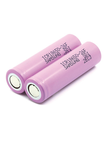Set 2 Baterías Lipo Samsung 18650. 3.7v 2600mAh