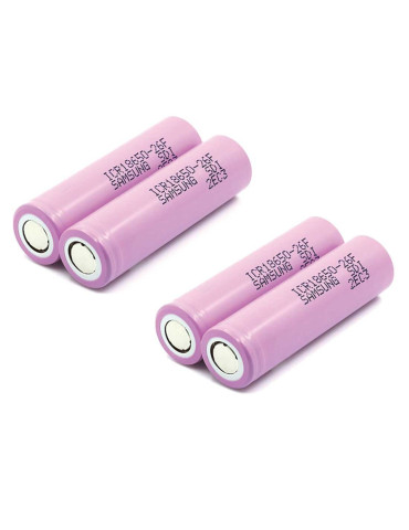Set 4 Baterías Litio Samsung 18650. 3.7v 2600mAh