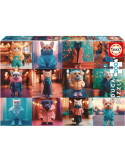 Educa 20219. Puzzle de 200 Piezas Animales Fashion. 40x28cm