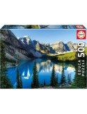 Educa 20281. Puzzle de 500 Piezas de Lago en Alberta. 38x48cm