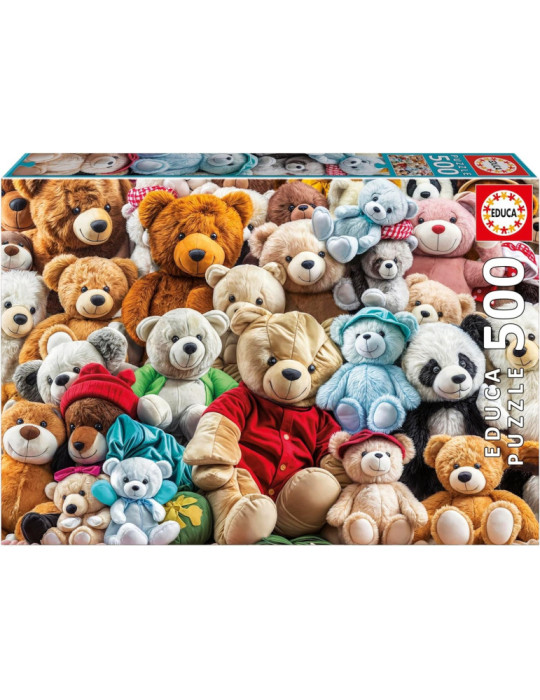 Educa 20242. Puzzle de 500 Piezas de Ositos de peluche. 38x48cm