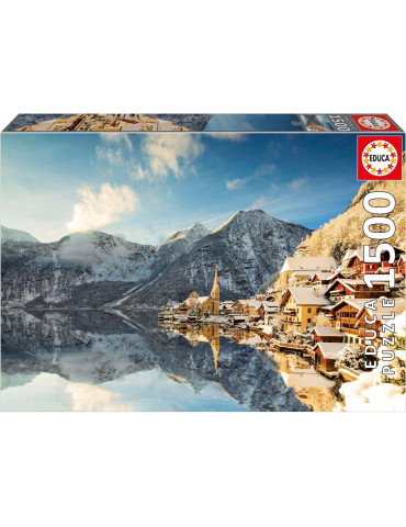Educa 20178. Puzzle de 1500 Piezas de Invierno en Hallstatt. 85x60cm