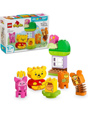 Lego DUPLO 10457. Fiesta de Cumpleaños de Winnie the Pooh. +1 año y medio. 22 piezas