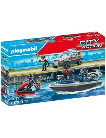 Playmobil 71570 City Action. Persecución policial en el agua. 4-10 años