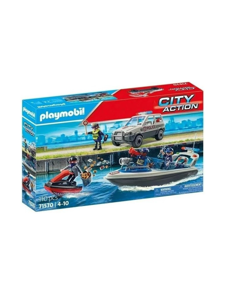 Playmobil 71570 City Action. Persecución policial en el agua. 4-10 años
